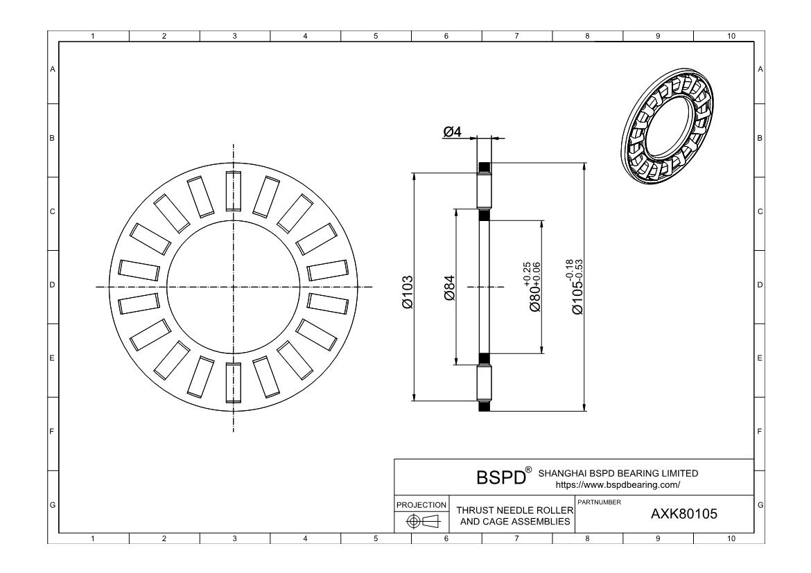 Подшипник axk 80105